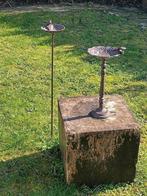 Beeld, vogeldrinkbakken - 90 cm - gietijzer, Antiek en Kunst