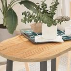 vidaXL Tafelblad 80x40x2 cm ovaal massief eikenhout, Huis en Inrichting, Tafels | Eettafels, Verzenden, Nieuw