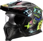 LS2 OF606 Drifter Rayz Zwart Blauw 06 Helmet, Motoren, Kleding | Motorhelmen, Overige typen, L, Nieuw met kaartje, Overige merken