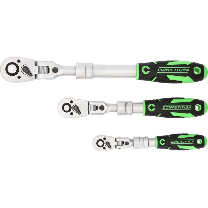 Competition Telescoop-ratel Set 1/4+3/8+1/2 3-delig, Auto diversen, Autogereedschap, Nieuw, Verzenden