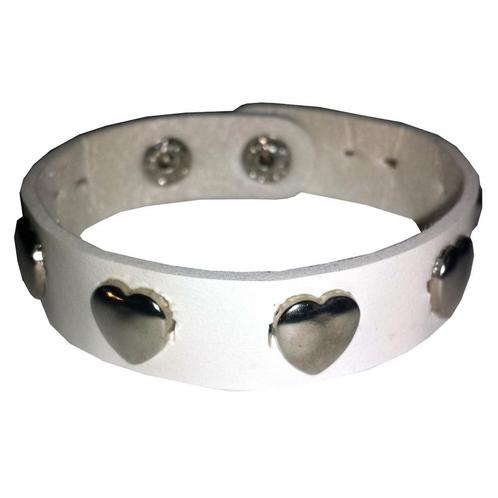 Fako Bijoux® - Armband - Studs - Hart - Wit, Sieraden, Tassen en Uiterlijk, Armbanden, Verzenden