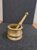 Vijzel en stamper - Gepatineerd brons - India - 18e eeuw, Antiek en Kunst