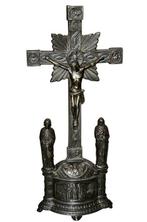 Altaarstuk - Gebronzeerd, Metaal - 1930-1940 - Altaar, Antiek en Kunst