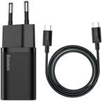 Baseus Super-Si Quick Charger 25W USB-C naar USB-C 1M Zwart, Telecommunicatie, Mobiele telefoons | Telefoon-opladers, Verzenden
