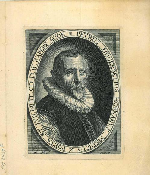 Portrait of Pieter Hogerbeets, Antiek en Kunst, Kunst | Etsen en Gravures
