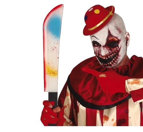 Halloween Machete Meerkleurig 54cm, Hobby en Vrije tijd, Feestartikelen, Nieuw, Verzenden