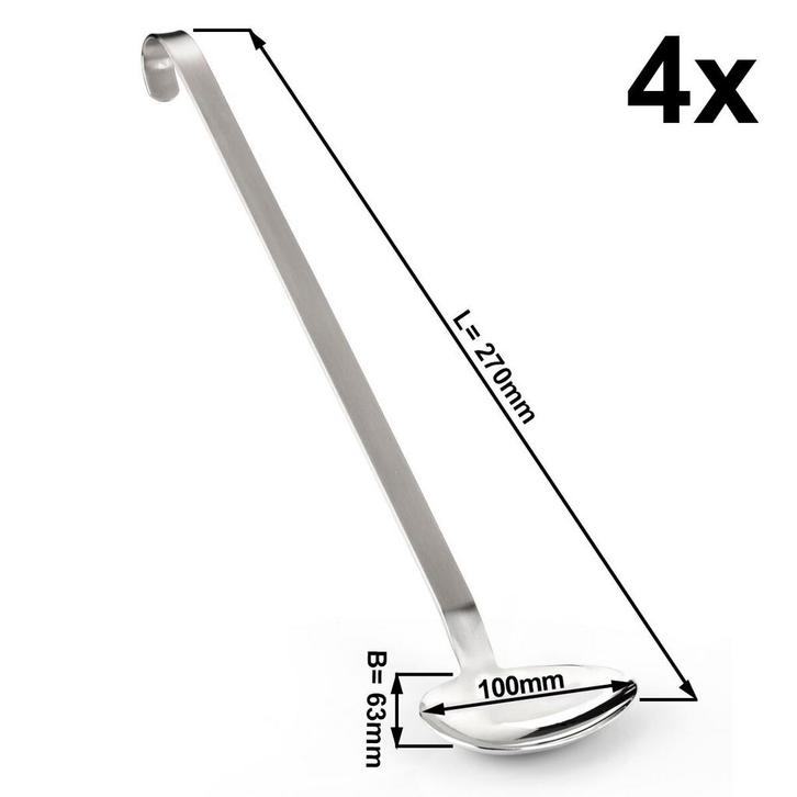 GGM Gastro | (4 stuks) Sauslepel - Ø 63mm | SALG27 | SALG27, Huis en Inrichting, Keuken | Bestek, Nieuw, Verzenden