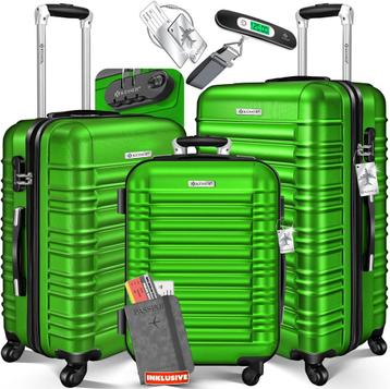 KESSER® 3x Koffer, reiskofferset, trolleykoffer harde koffer beschikbaar voor biedingen