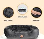 Hondenmand - Hondenkussen - Hondenbed - Zwart - 87x77 cm - N, Verzenden, Zo goed als nieuw