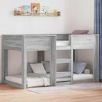 vidaXL Bunk Bed voor Kinderen Grijs Sonoma 80 x 200 cm, Huis en Inrichting, Verzenden, Nieuw, Grijs, Hout
