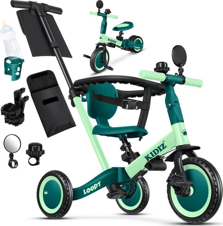KIDIZ® Loopfiets 6in1 voor Jongens en Meisjes van 1 tot 5 ja, Caravans en Kamperen, Tentaccessoires, Nieuw, Verzenden