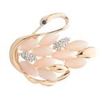 Fako Bijoux - Broche - Zwaan - Cats Eye - Kattenoog -, Sieraden, Tassen en Uiterlijk, Broches, Verzenden, Nieuw