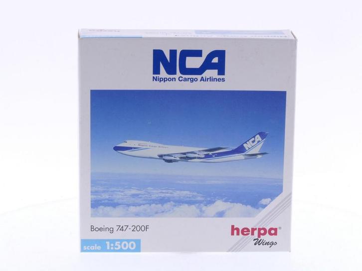 Schaal 1:500 Herpa 502566 NCA - Nippon Cargo Airlines Boe..., Hobby en Vrije tijd, Modelbouw | Vliegtuigen en Helikopters, Gebruikt