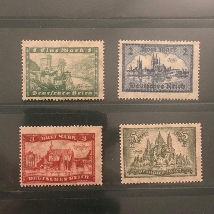 Duitse Rijk 1924 - Bouwwerken - Michel 364/367, Postzegels en Munten, Postzegels | Europa | Duitsland