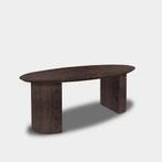 Tafel Ovaal Eikenhout  Half Rond  160x90, Huis en Inrichting, Tafels | Eettafels, Nieuw