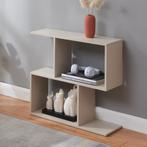 Bijzettafel Koxjö staand rek 57x60x20 cm beige [en.casa], Huis en Inrichting, Tafels | Bijzettafels, Verzenden, Nieuw