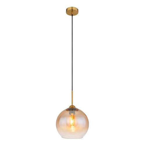Hanglamp JAMESSA 25.0 cm 1-lichts Metaal Messing-Coloured, Huis en Inrichting, Lampen | Hanglampen, 75 cm of meer, Nieuw, Metaal
