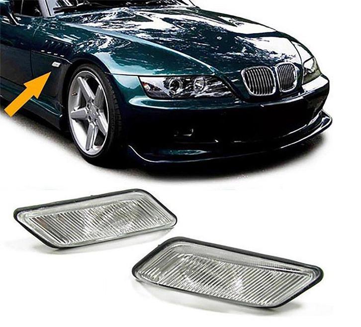 BMW Z3 Set Dynamische LED Zijknipperlichten Wit B3271, Auto-onderdelen, Verlichting, Nieuw, BMW