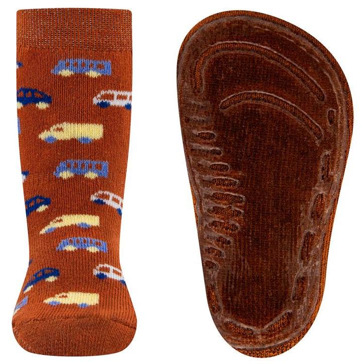 Antislipsokken Ewers Kindermaat - Oranjebruin met Bussen & V, Kinderen en Baby's, Babykleding | Schoentjes en Sokjes, Jongetje
