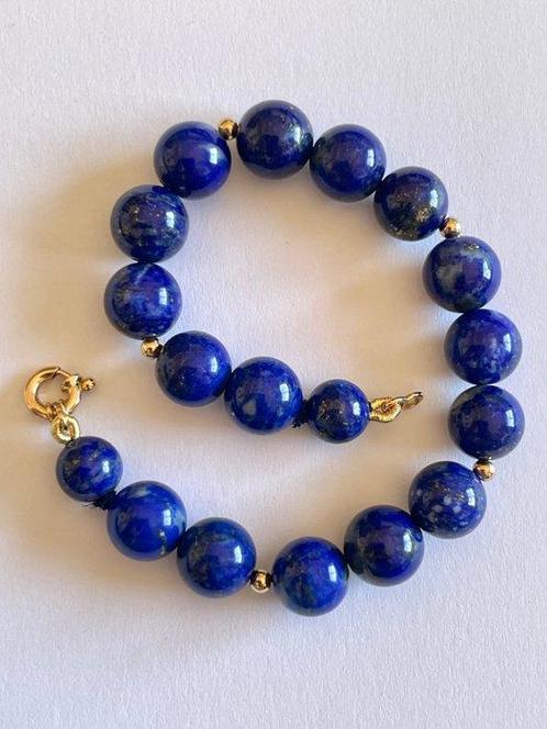 Zonder Minimumprijs - Armband 18 karaats goud - Lapis Lazuli, Sieraden, Tassen en Uiterlijk, Antieke sieraden