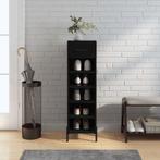 vidaXL Schoenenkast 30x35x105 cm bewerkt hout zwart, Huis en Inrichting, Kasten | Overige, Verzenden, Nieuw