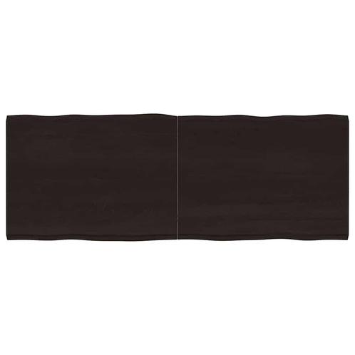 vidaXL Tafelblad natuurlijke rand 160x60x(2-4)cm eikenhout, Huis en Inrichting, Tafels | Eettafels, Nieuw, Verzenden