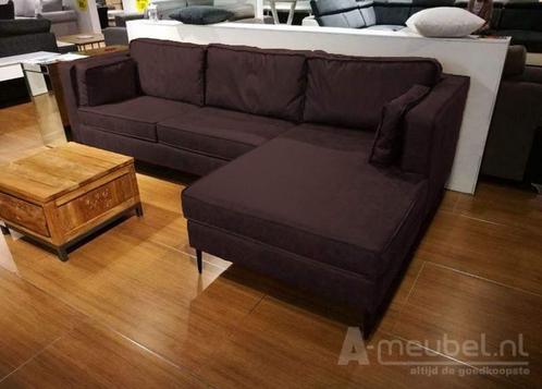 Loungebank Borne - loungebanken - Bruin, Huis en Inrichting, Banken | Sofa's en Chaises Longues, Nieuw, Stof
