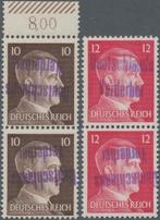 Duitsland - lokale postgebieden 1945 - MeiBen : 10 en 12 Pf, Postzegels en Munten, Gestempeld