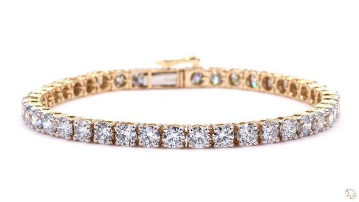 Armband - 18 karaat Geel goud - 10.39ct. tw. Diamant, Sieraden, Tassen en Uiterlijk, Armbanden