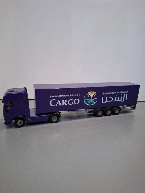1:50 - Modelauto - DAF truck met oplegger - Saudi Arabian, Hobby en Vrije tijd, Modelauto's | 1:5 tot 1:12