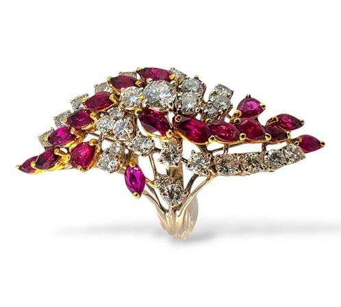 Ring - 18 karaat Witgoud, Grote 18K witgouden ring met 2,86, Sieraden, Tassen en Uiterlijk, Ringen