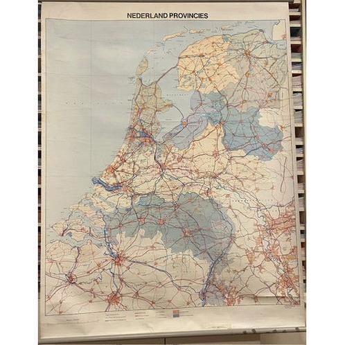 Klassikale kaart Nederland Provincies (zie omschrijving), Boeken, Schoolboeken, Nieuw, Verzenden