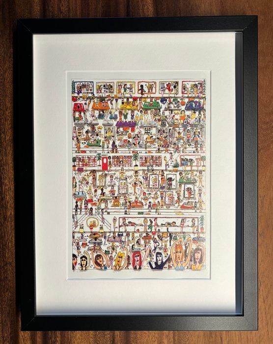 James Rizzi (1950-2011) - Woman who work out, Antiek en Kunst, Antiek | Overige Antiek