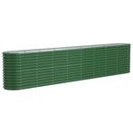 Stalen Plantenbak 332cm groen | Tweedekansje | 41% korting, Tuin en Terras, Bloembakken en Plantenbakken, 100 cm of meer, Nieuw