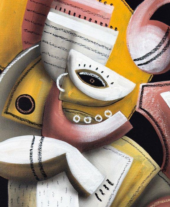SKEPA - La groupie du pianiste, Antiek en Kunst, Kunst | Schilderijen | Modern