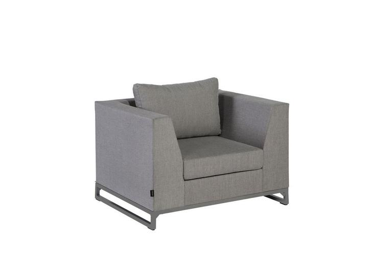Exotan Rhodos loungestoel ash grey |, Tuin en Terras, Tuinsets en Loungesets, Ophalen of Verzenden