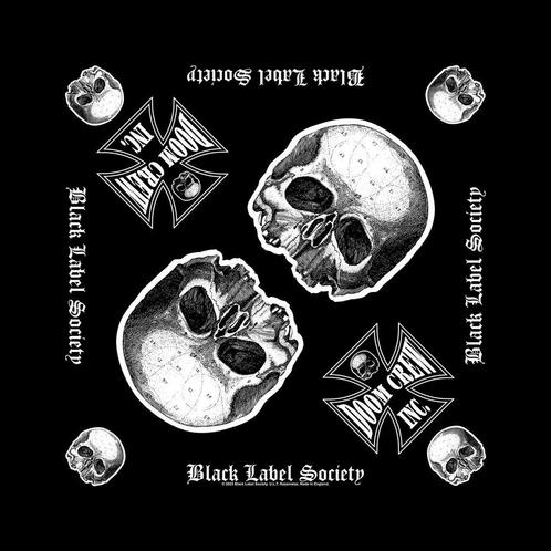 Black Label Society Doom Crew Bandana officiële merchandise, Verzamelen, Muziek, Artiesten en Beroemdheden, Kleding, Nieuw, Ophalen of Verzenden