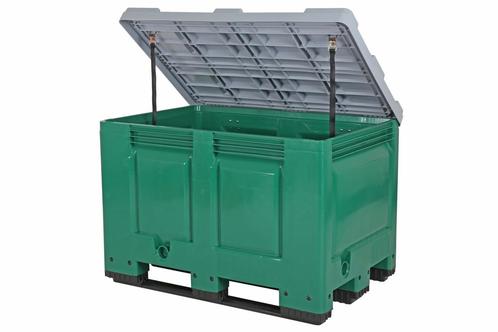 Groene kunststof palletbox &ndash; 1200 x 800 mm &ndash; met, Diversen, Overige Diversen, Nieuw, Ophalen of Verzenden