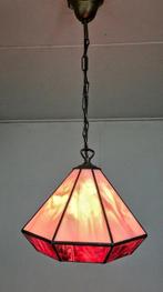 Lamp - Tiffany Stijl - Opvallend Kleurrijke Kroonluchter -, Antiek en Kunst