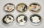 Duitsland - Set van 6 zilveren medailles .333 - 120 gram -