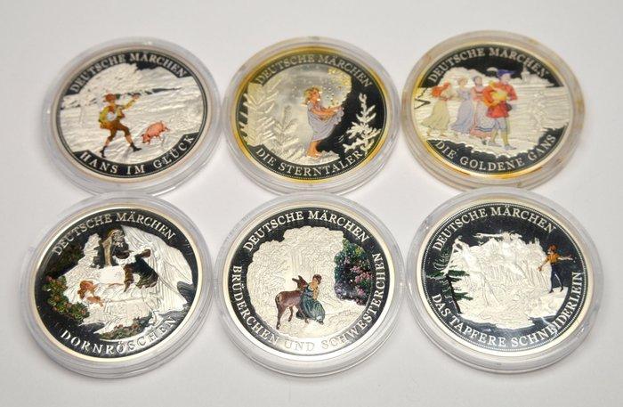 Duitsland - Set van 6 zilveren medailles .333 - 120 gram -, Postzegels en Munten, Munten | Europa | Niet-Euromunten