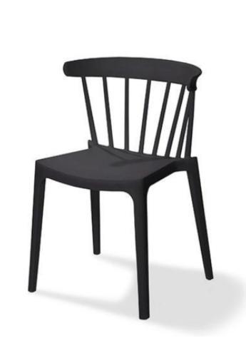 Stoel Windson | Kunststof | Zwart  | 54x53x75cm, Zakelijke goederen, Horeca | Keukenapparatuur, Verzenden