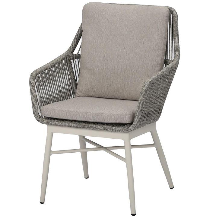 Tivoli dining tuinstoel natural sand  rope latte, Tuin en Terras, Tuinsets en Loungesets, Nieuw, Ophalen of Verzenden