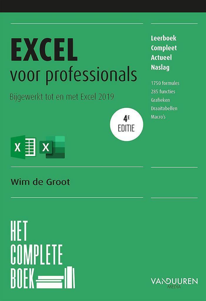 Het complete boek Excel voor professionals, 4e editie / Het, Boeken, Informatica en Computer, Gelezen, Verzenden