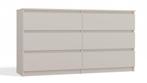 Ladekast creme 140 cm  6 lades Creme (Slaapkamer), Huis en Inrichting, Kasten | Ladekasten, 5 laden of meer, Verzenden, Nieuw