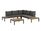 Hoek Loungeset - La Vida - Antraciet - Aluminium - Exotan, Verzenden, Nieuw