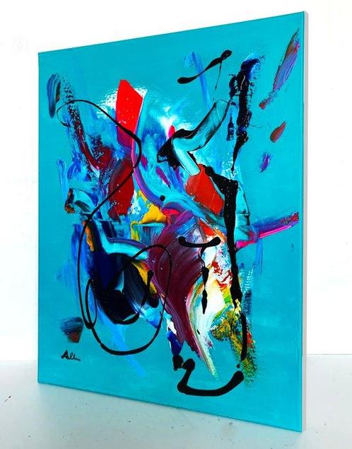 Ibrahim Al Dari (1949) - Il tulipano, Antiek en Kunst, Kunst | Schilderijen | Modern