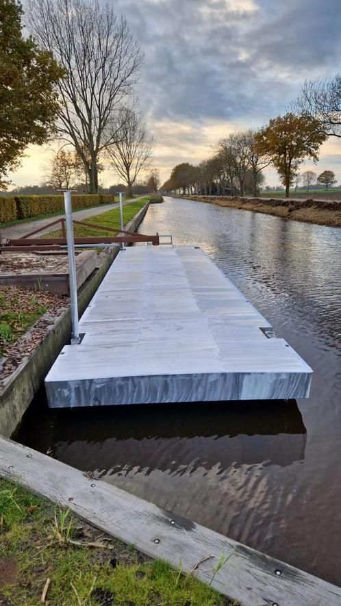 Aluminium ponton 12  x 3, Watersport en Boten, Beroepsscheepvaart, Minder dan 100 pk, 10 tot 25 meter, Overige brandstoffen, Nieuw