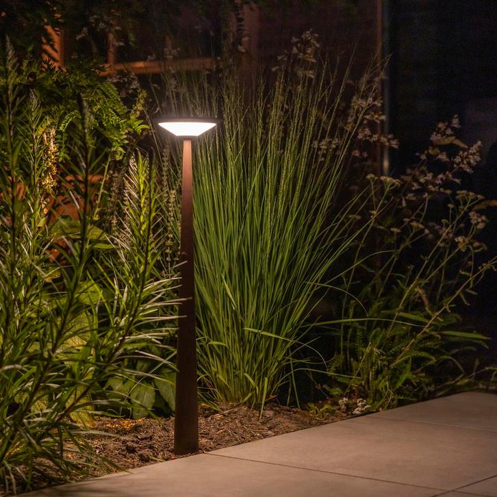 Elin Tuinlamp Corten Large Tuinverlichting, Tuin en Terras, Buitenverlichting, Minder dan 50 watt, Nieuw, Aluminium, Staande lamp