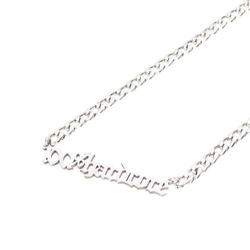 100% Hardcore Necklace - Hardcore silver (Necklaces), Sieraden, Tassen en Uiterlijk, Kettinghangers, Nieuw, Verzenden
